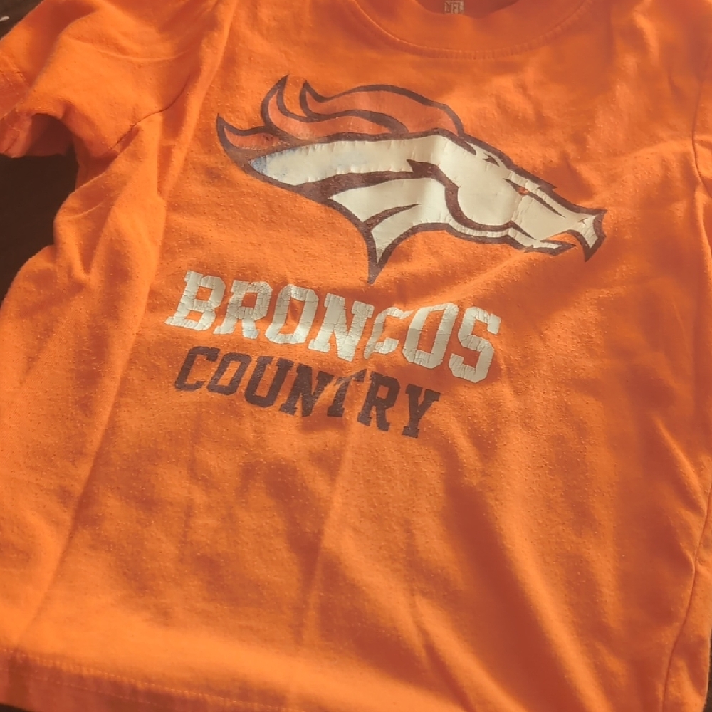 NFL Kids Orange Broncos Graphic Tee